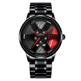 Nektom Mannen Velg Hub Horloge Custom Design Auto Polshorloge Rvs Custom Niet Afdrukken Velg Hub Horloges Man