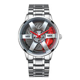 Nektom Mannen Velg Hub Horloge Custom Design Auto Polshorloge Rvs Custom Niet Afdrukken Velg Hub Horloges Man