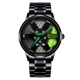 Nektom Mannen Velg Hub Horloge Custom Design Auto Polshorloge Rvs Custom Niet Afdrukken Velg Hub Horloges Man